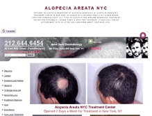 Tablet Screenshot of alopeciaareatanyc.org