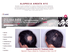 Tablet Screenshot of alopeciaareatanyc.net